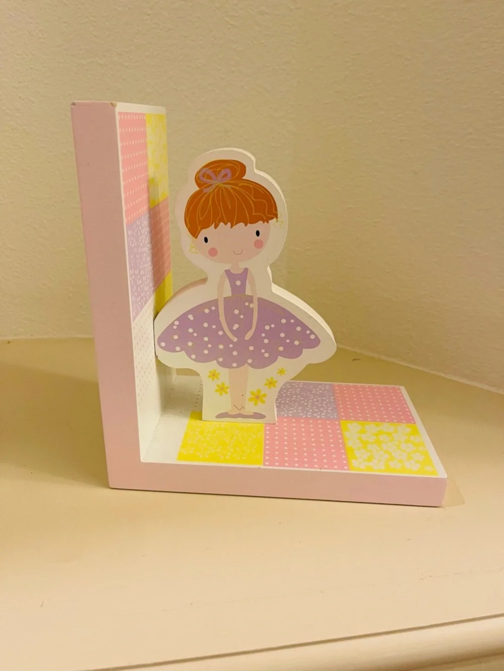 Creative Concept for kids Pink Ballerina Wooden Bookends - Charming  Room Accent - Picture 4 of 8